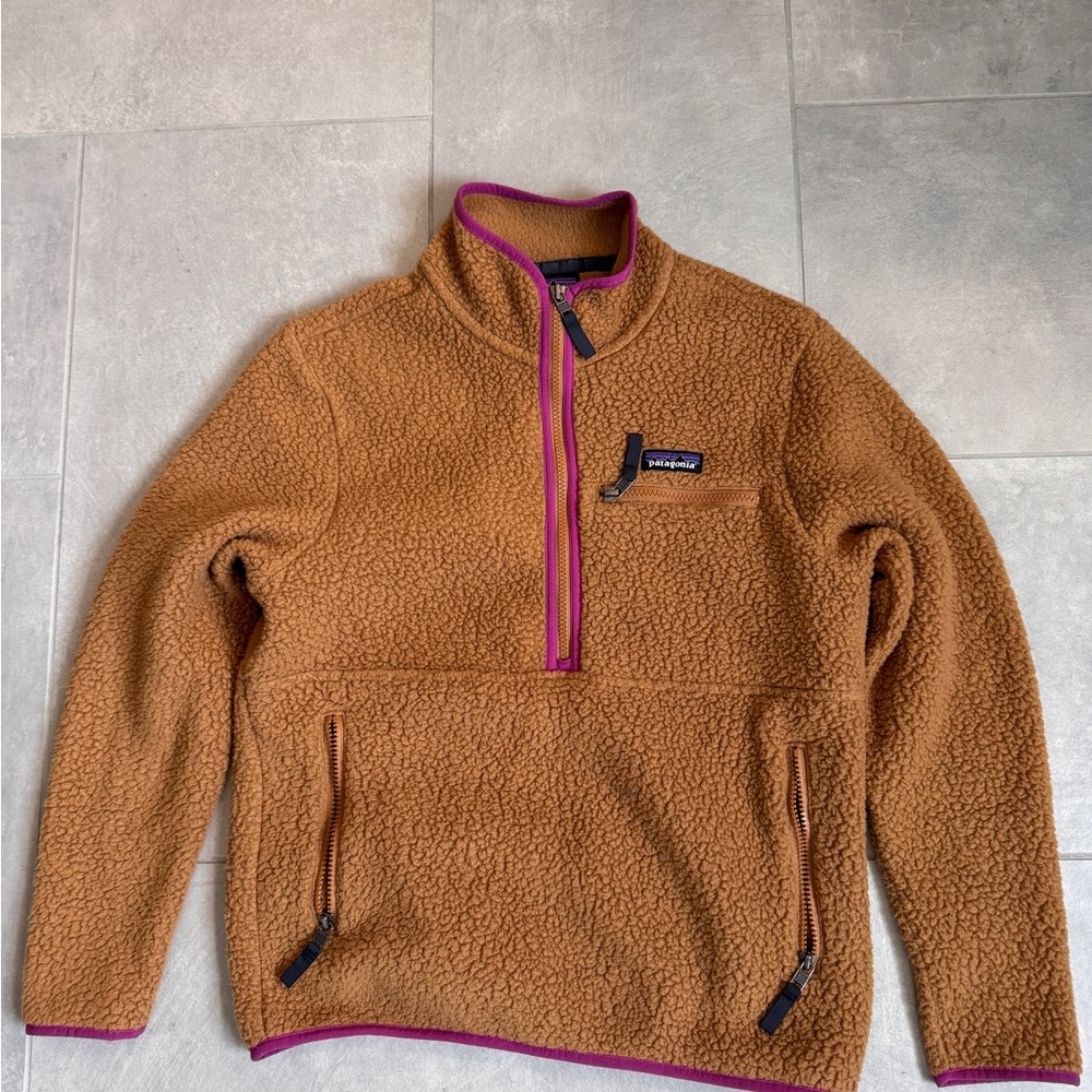 Patagonia Retro Pile Half Zip Fleece Marsupial Size Small